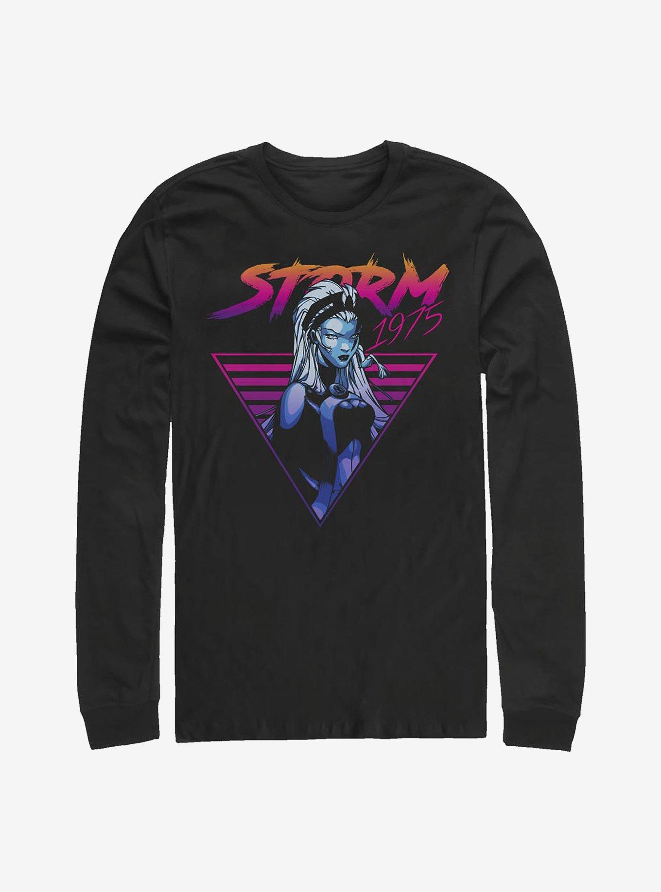 Marvel X-Men Neon Storm Long-Sleeve T-Shirt, BLACK, hi-res