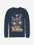 Marvel X-Men Vintage Wolverine Long-Sleeve T-Shirt, NAVY, hi-res