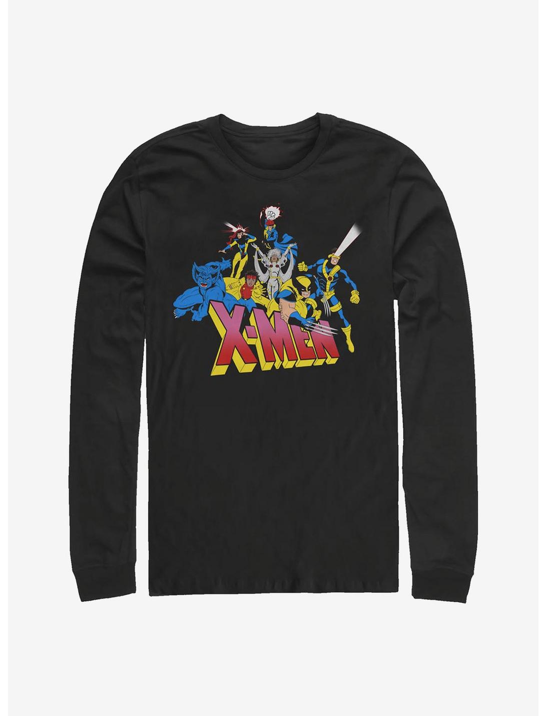 X-Men Group Long-Sleeve T-Shirt, BLACK, hi-res