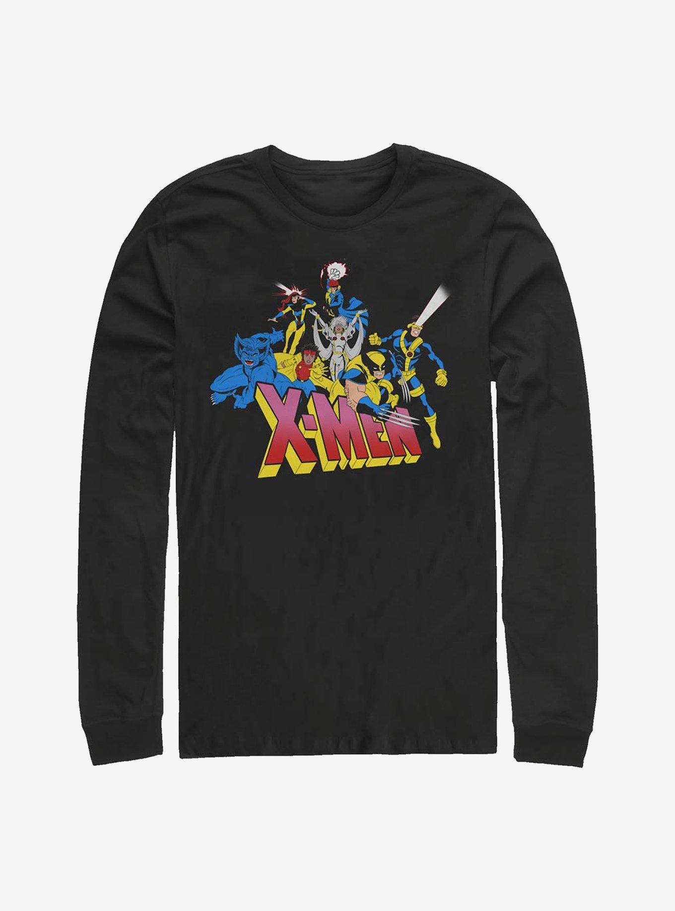 X-Men Group Long-Sleeve T-Shirt, BLACK, hi-res