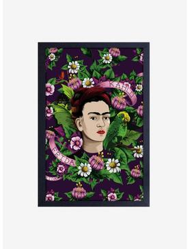 Frida Kahlo Parrot Framed Wood Wall Art, , hi-res