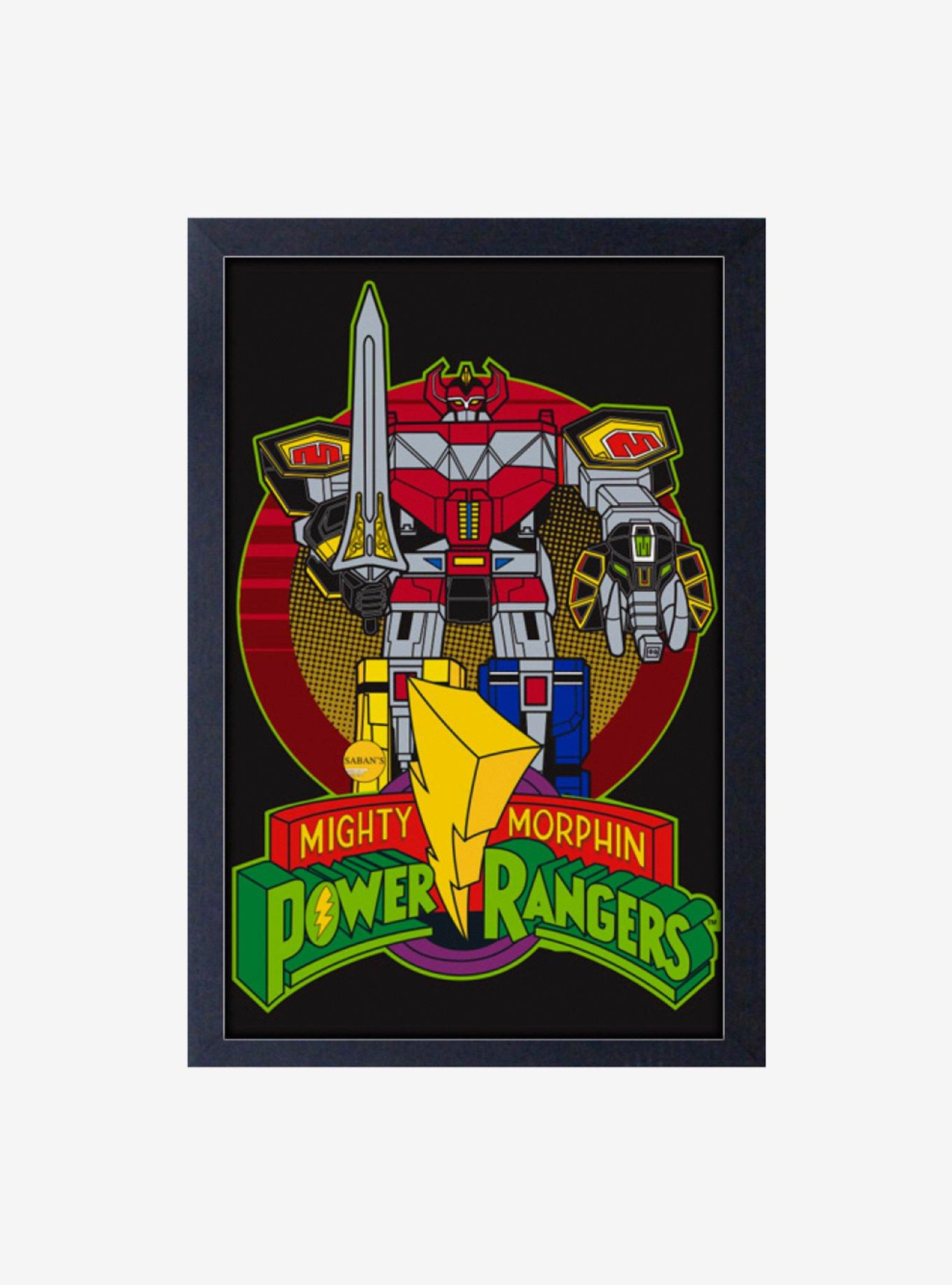 Mighty Morphin Power Rangers Classic Megazord Framed Wood Wall Art, , hi-res