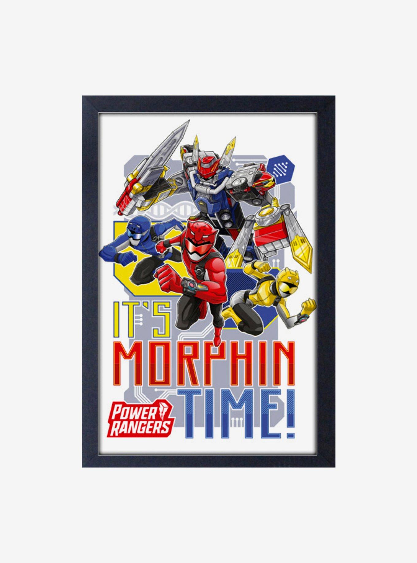 Mighty Morphin Power Rangers Morphin' Time Framed Wood Wall Art | Hot Topic