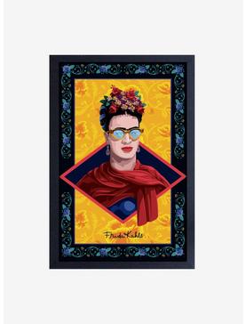 Frida Kahlo Glasses Framed Wood Wall Art, , hi-res