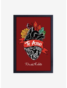 Frida Kahlo Te Amo Framed Wood Wall Art, , hi-res