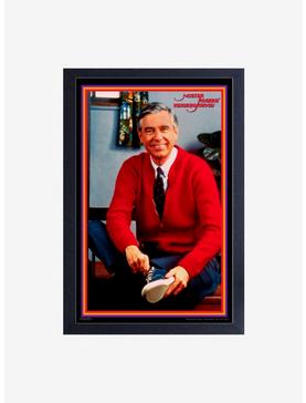 Mister Rogers' Neighborhood Tying Shoes Framed Wood Wall Art, , hi-res