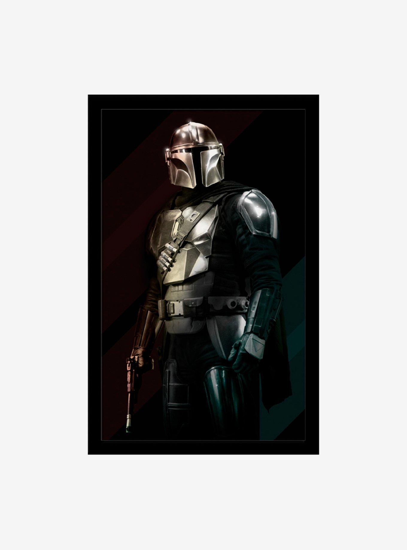 Star Wars The Mandalorian Mando Portrait Framed Wood Wall Art, , hi-res