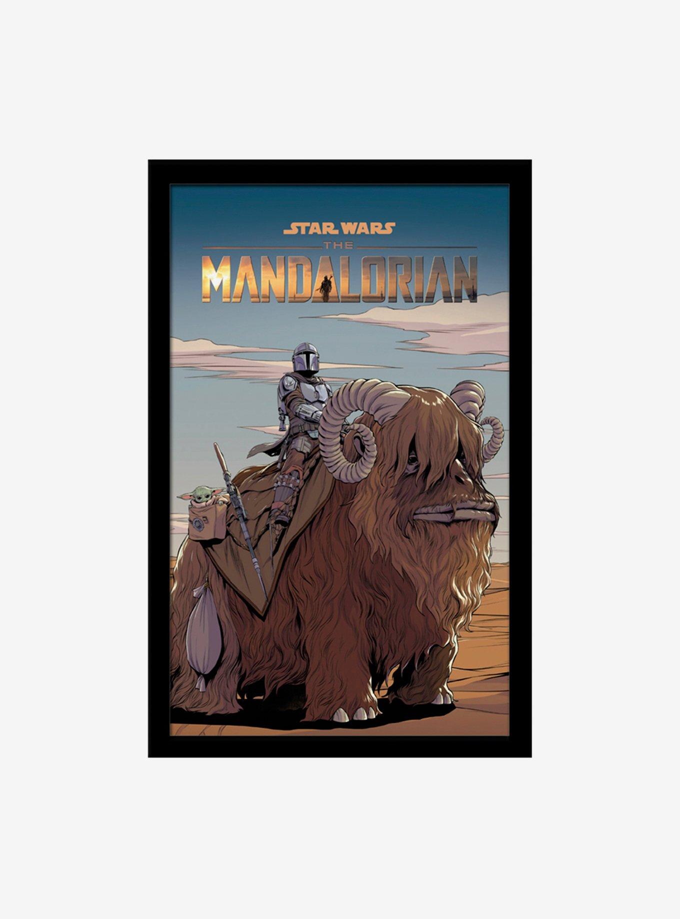 Star Wars The Mandalorian Mythosaur Framed Wood Wall Art, , hi-res