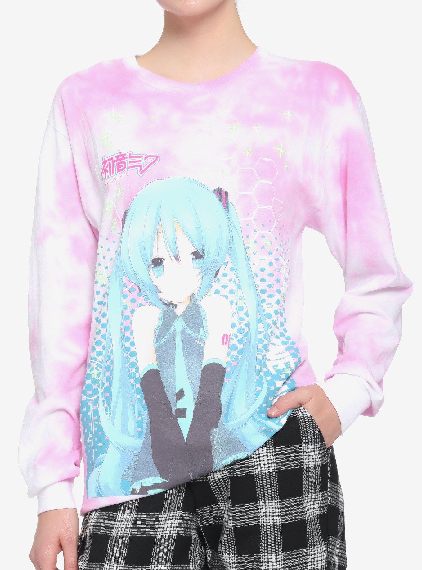 Hatsune Miku Pink Wash Girls Long-Sleeve T-Shirt, MULTI, hi-res