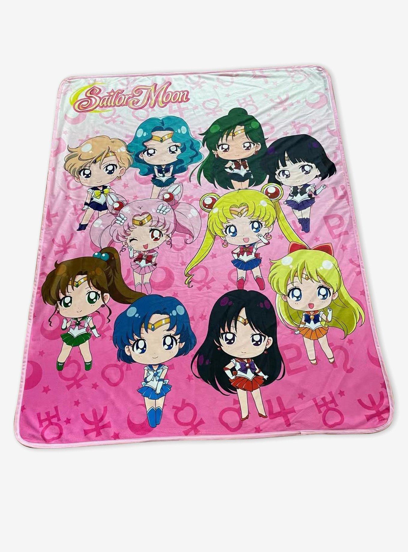 Sailor Moon Chibi Sailor Guardians Throw Blanket