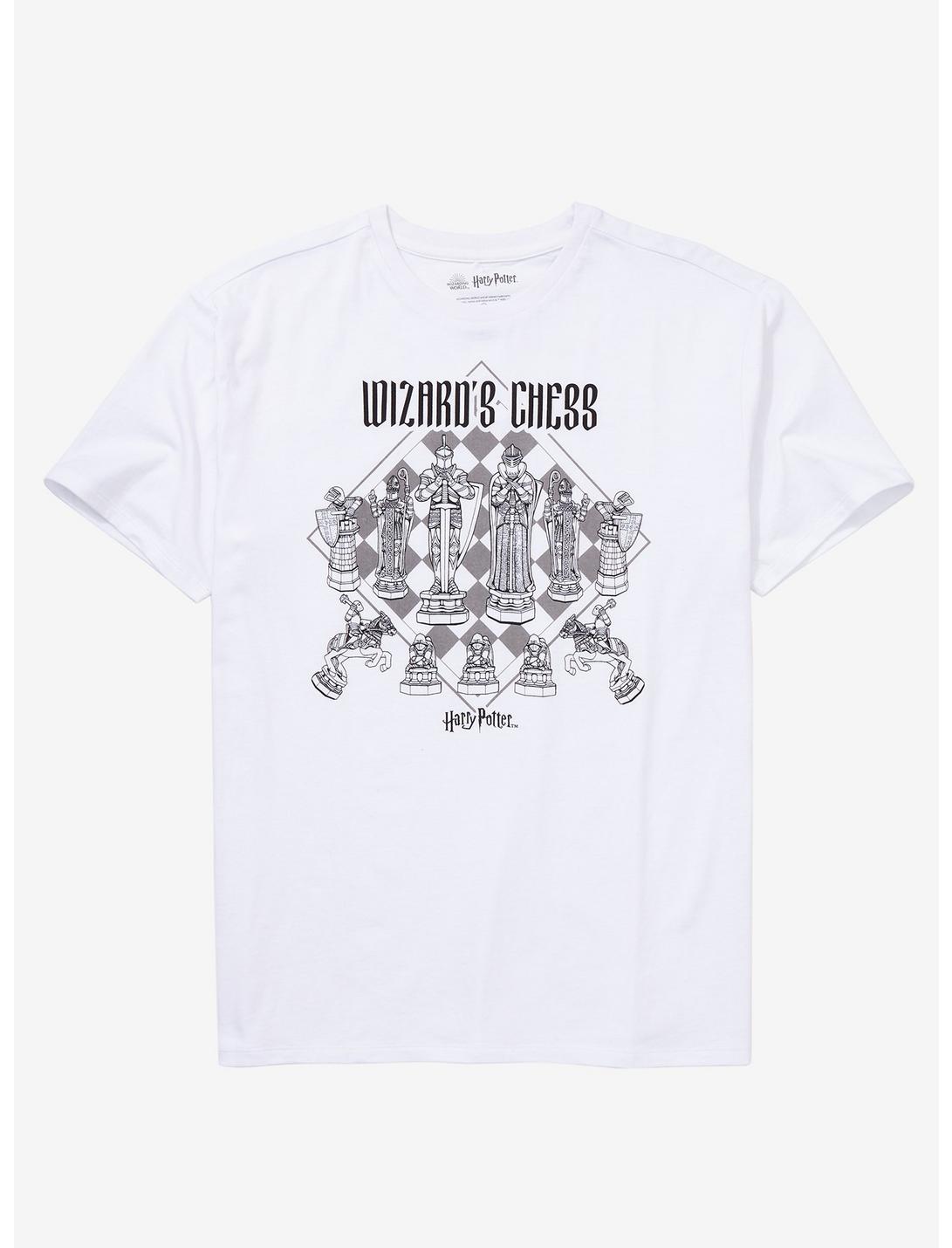 Harry Potter Wizard's Chess T-Shirt - BoxLunch Exclusive, OFF WHITE, hi-res