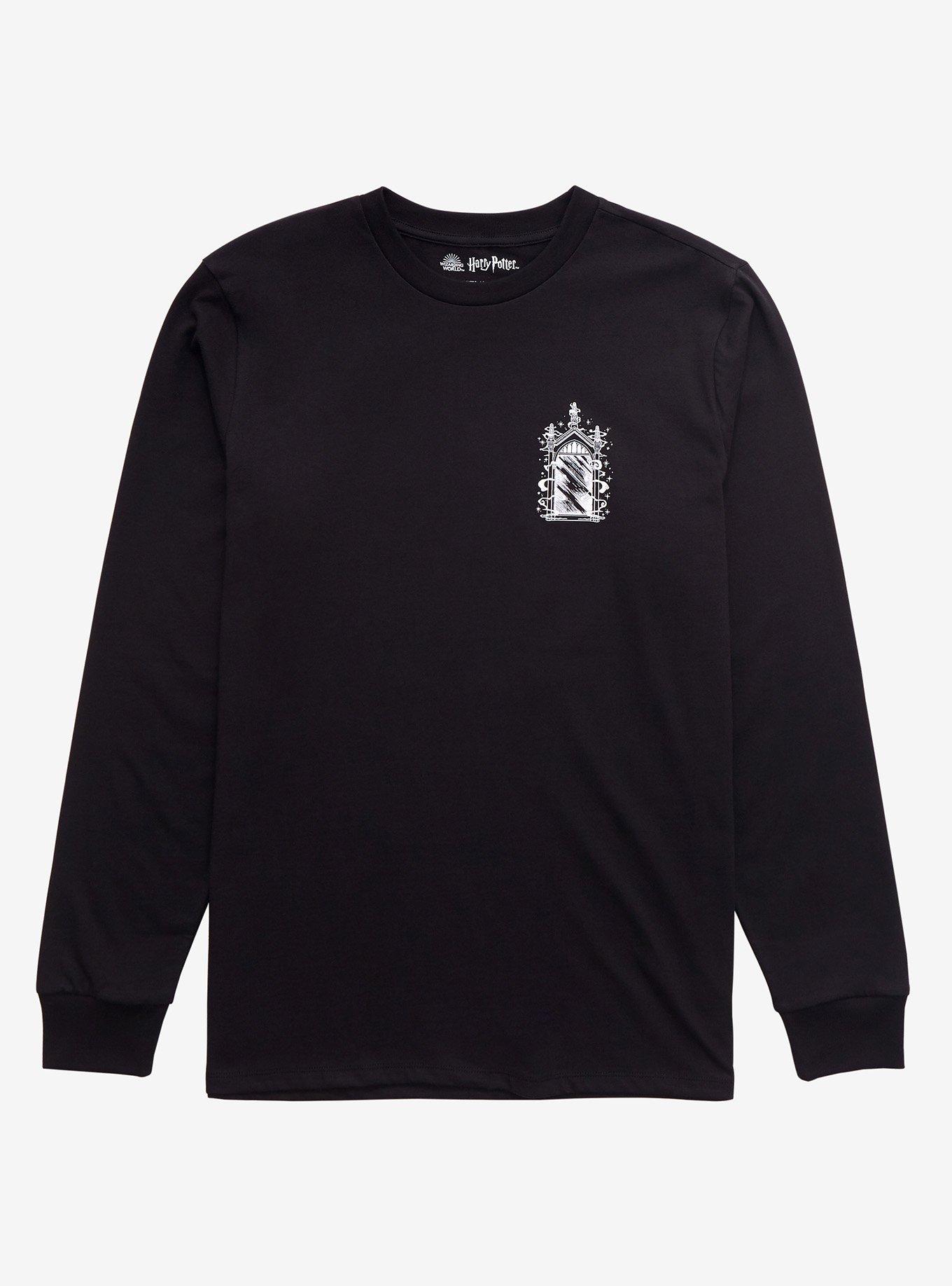 Harry Potter Mirror of Erised Long Sleeve T-Shirt - BoxLunch Exclusive, BLACK, hi-res