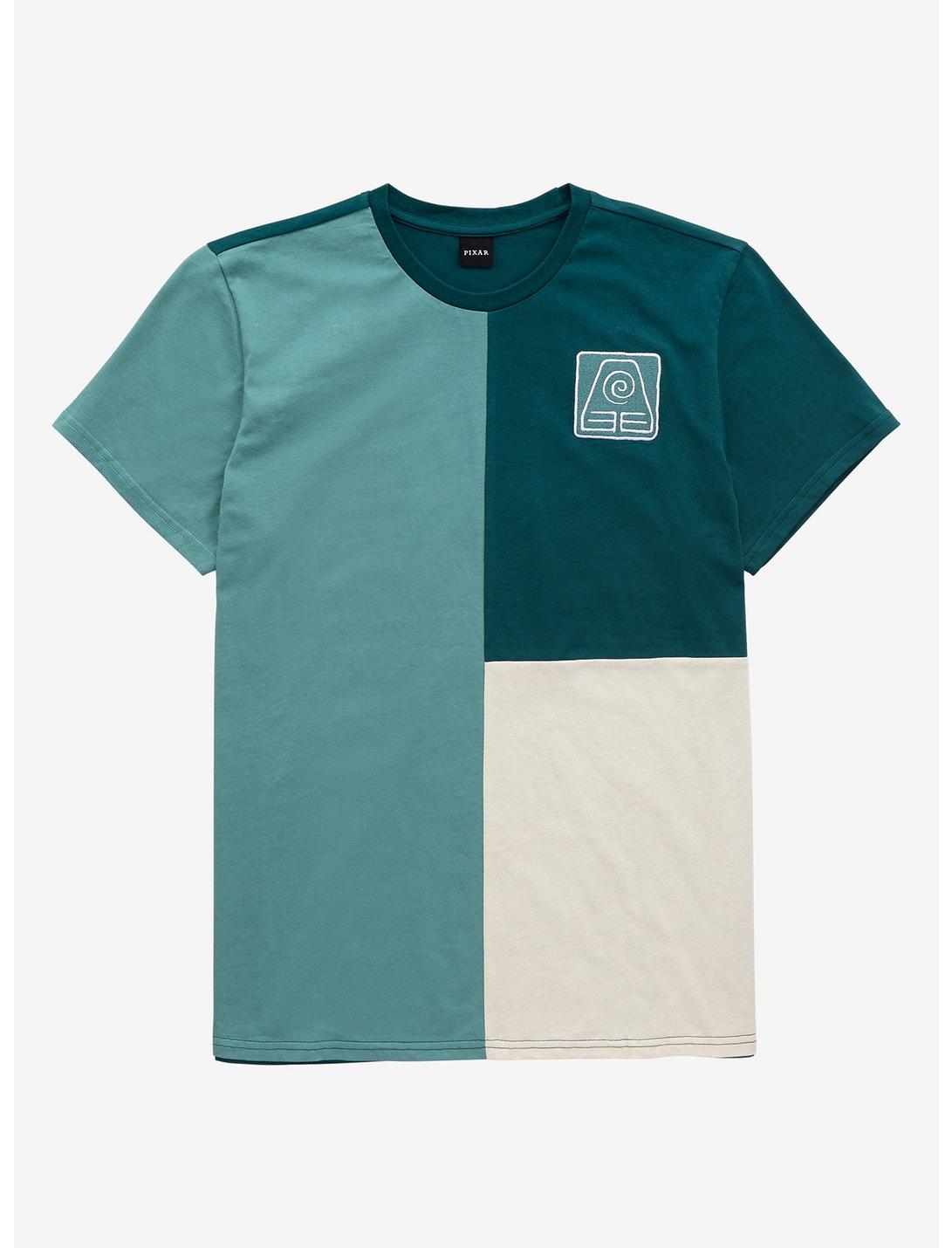 Avatar: The Last Airbender Earth Kingdom Color Block T-Shirt - BoxLunch Exclusive, GREEN, hi-res