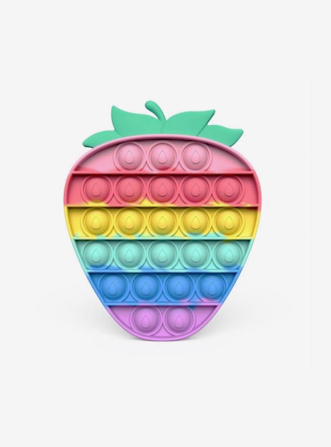 Rainbow Strawberry Fidget Pop, , hi-res