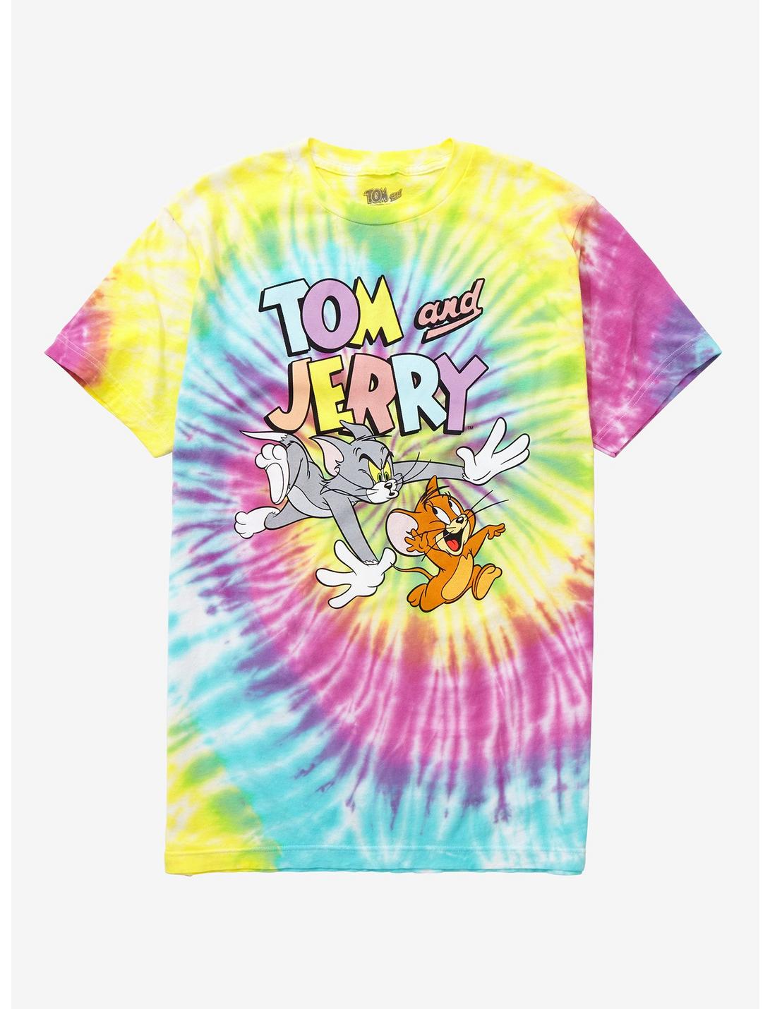 Tom And Jerry Tie-Dye T-Shirt, MULTI, hi-res