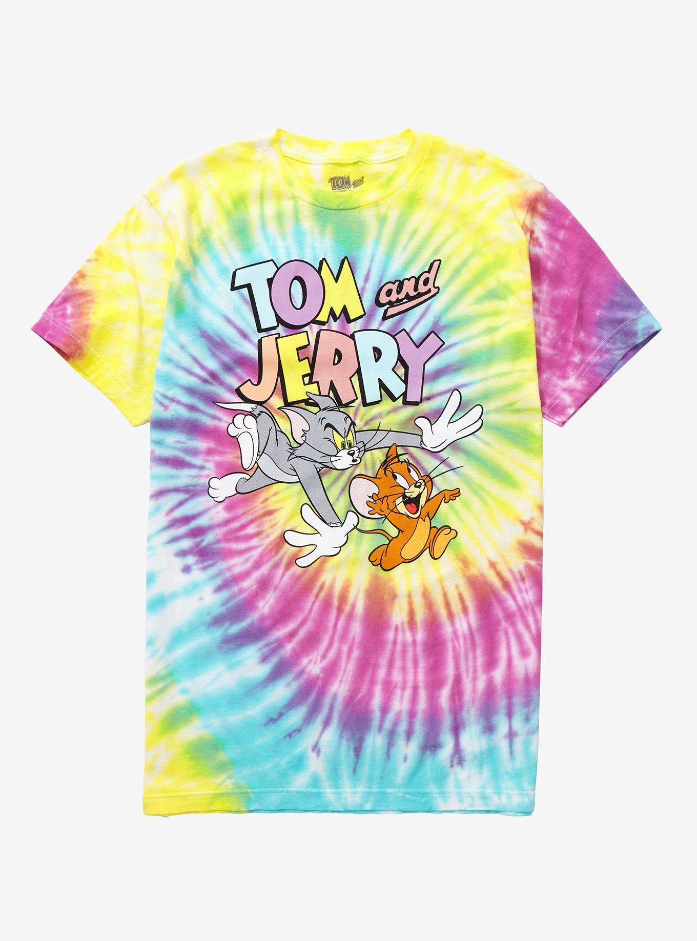 Tom And Jerry Tie-Dye T-Shirt, MULTI, hi-res