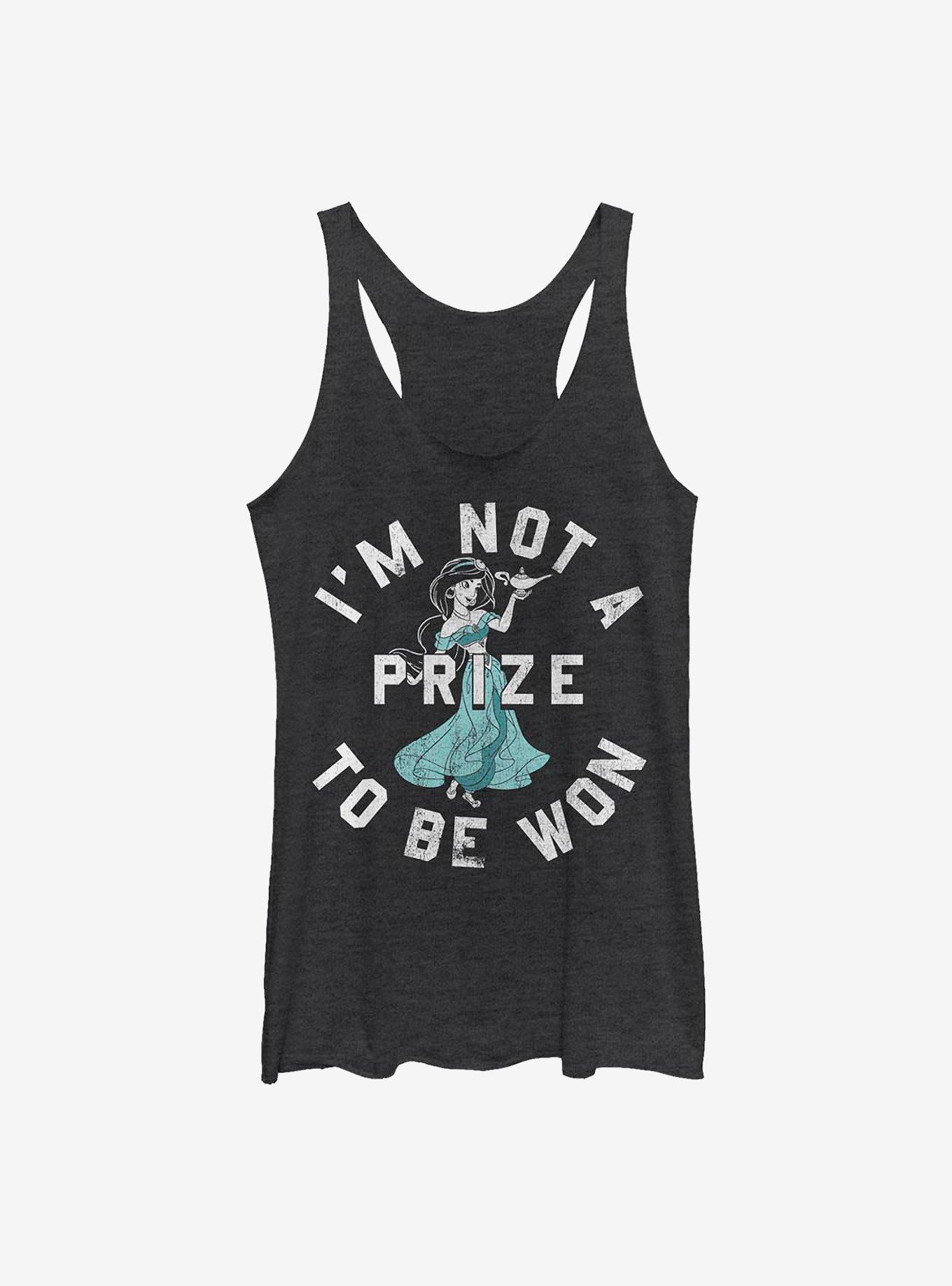 Disney Aladdin Jasmine Not A Prize Girls Tank, BLK HTR, hi-res