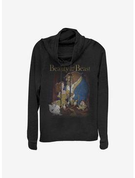 Disney Beauty And The Beast Poster Cowlneck Long-Sleeve Girls Top, , hi-res