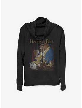 Disney Beauty And The Beast Poster Cowlneck Long-Sleeve Girls Top, , hi-res