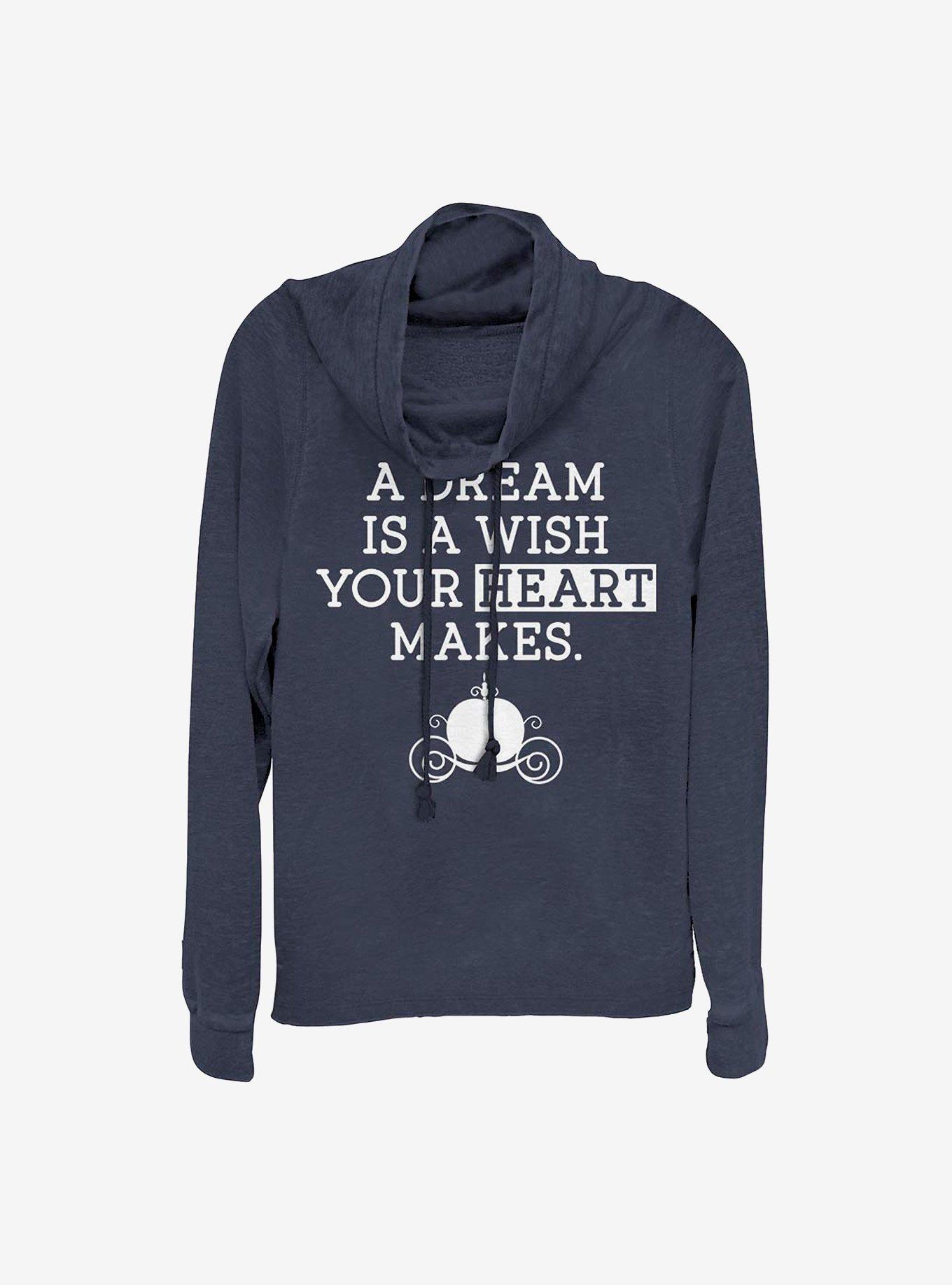 Disney Cinderella A Dream Cowlneck Long-Sleeve Girls Top, , hi-res