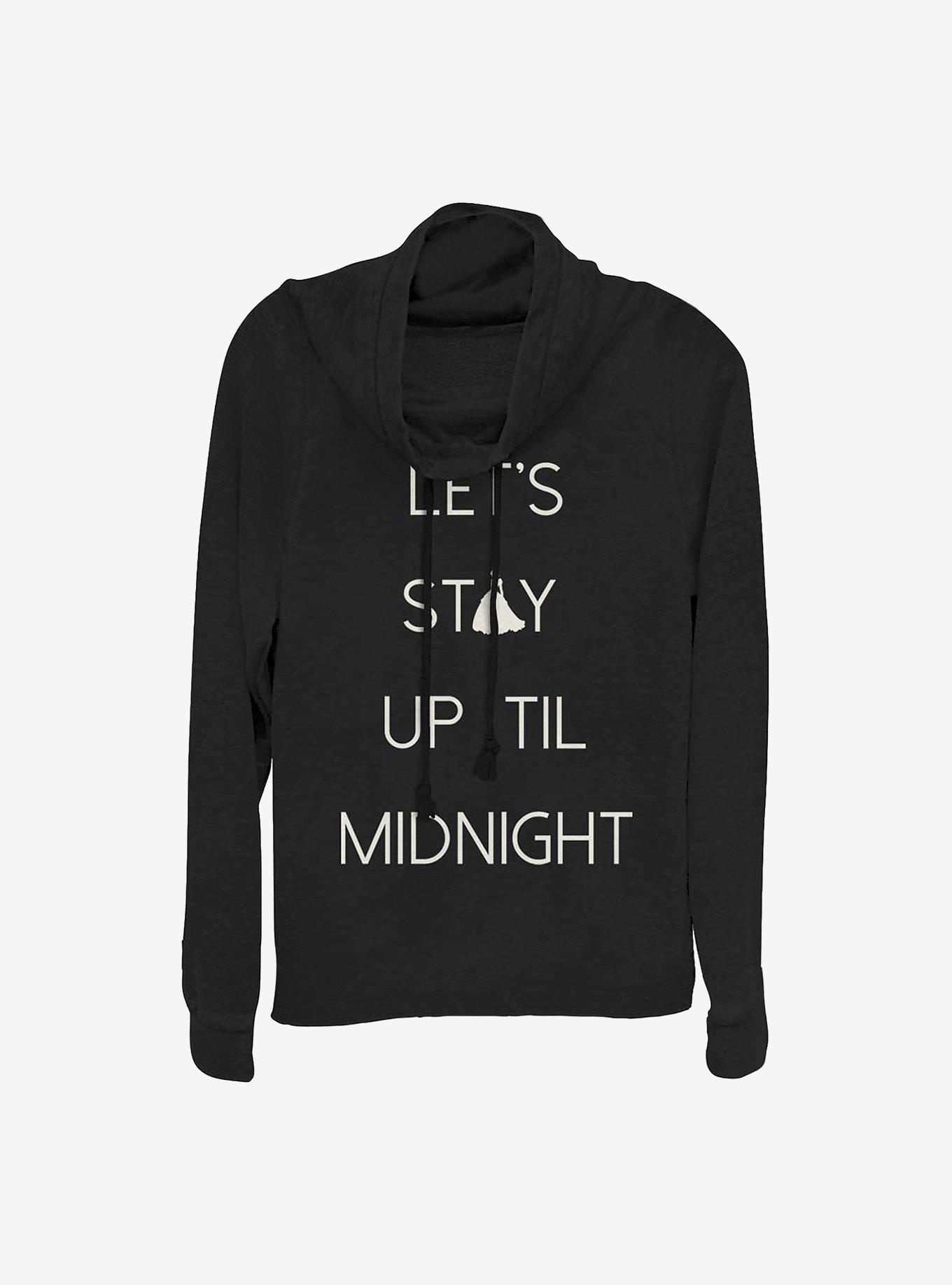 Disney Cinderella Let's Stay Up Cowlneck Long-Sleeve Girls Top, , hi-res