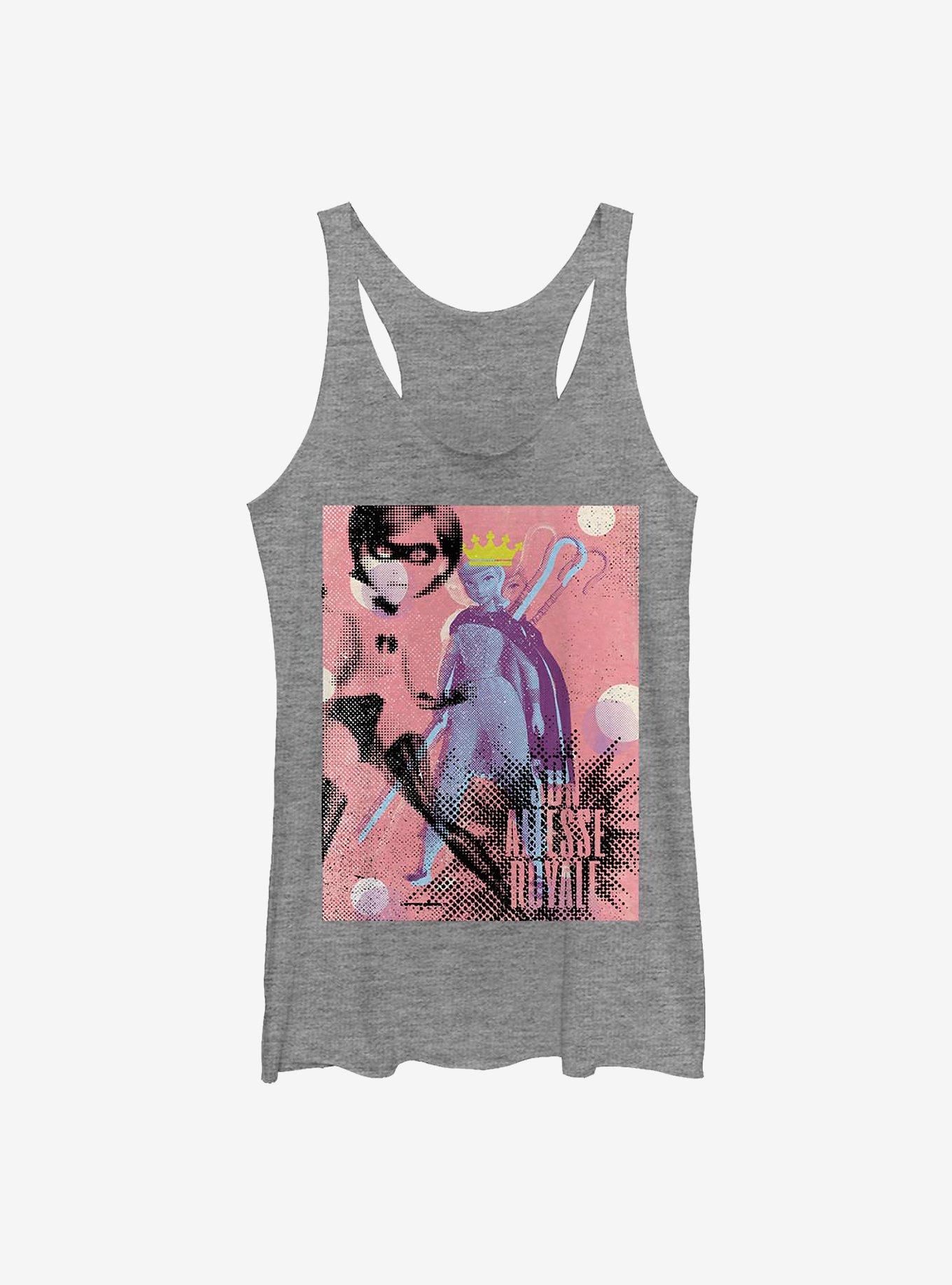 Disney Pixar Halftone Heroes Girls Tank, GRAY HTR, hi-res