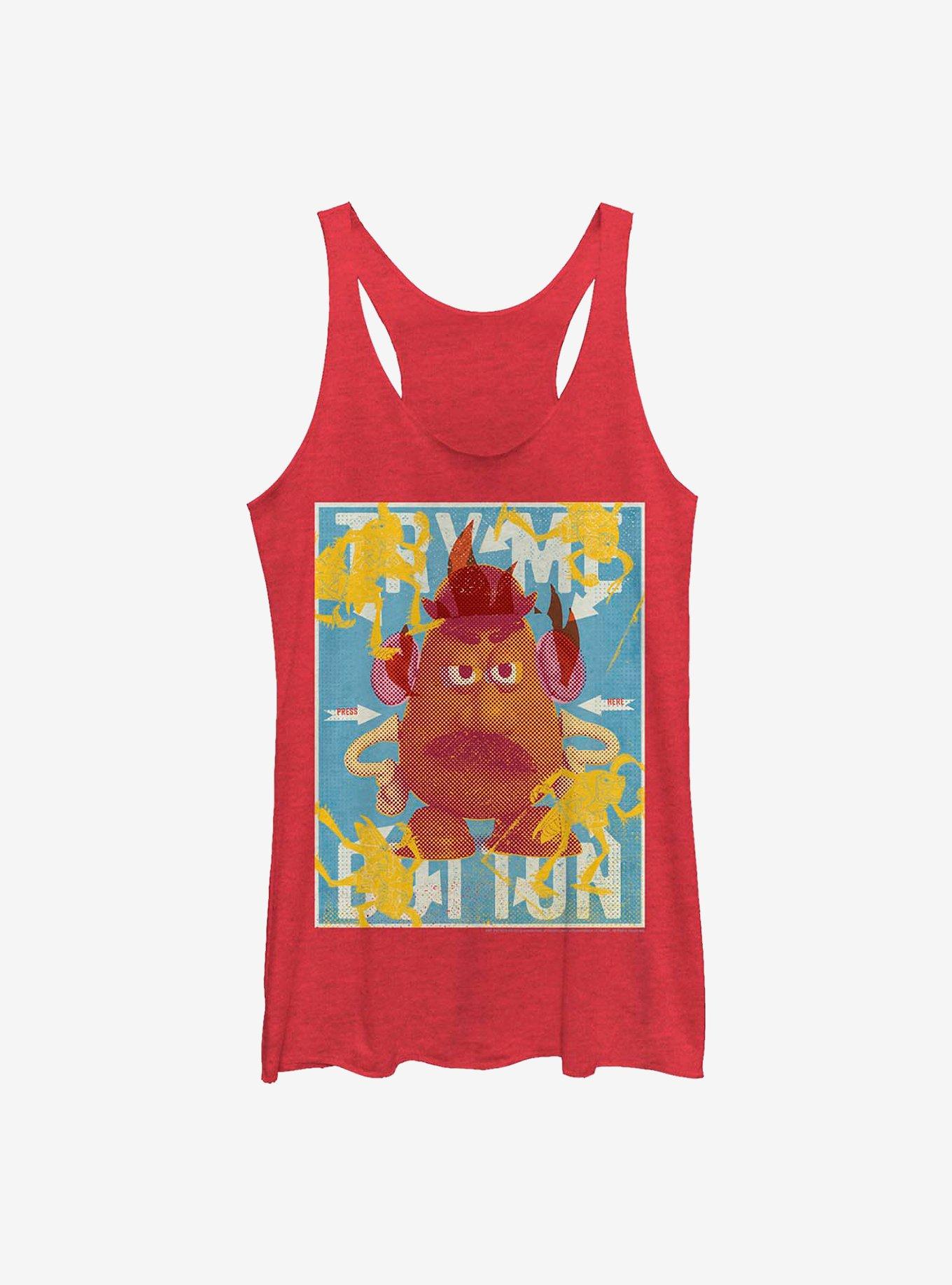 Disney Pixar Potato Color Pop Girls Tank, RED HTR, hi-res