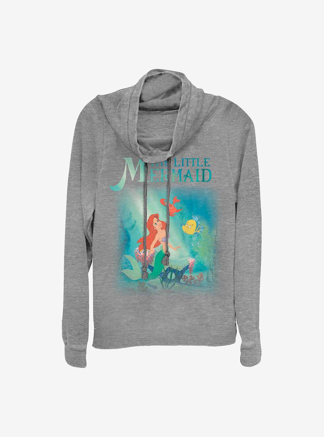 Disney The Little Mermaid Classic Cowlneck Long-Sleeve Girls Top