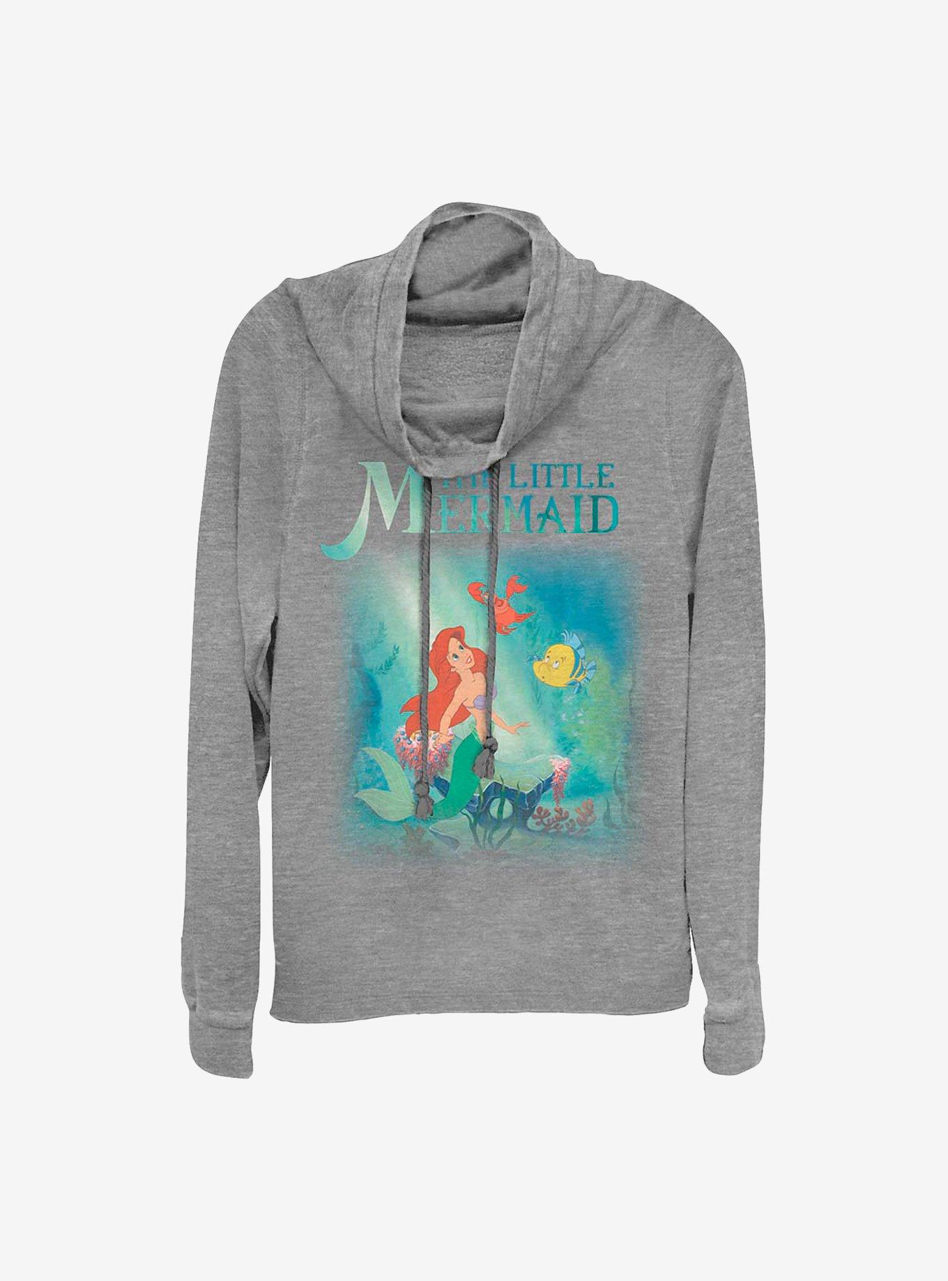 Disney The Little Mermaid Classic Cowlneck Long-Sleeve Girls Top, , hi-res
