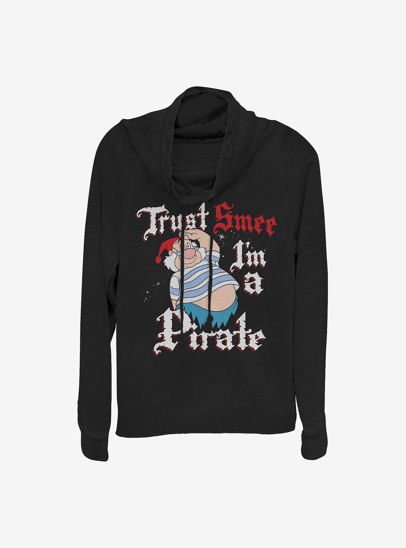 Disney Tinker Bell Smee Pirate Cowlneck Long-Sleeve Girls Top, , hi-res