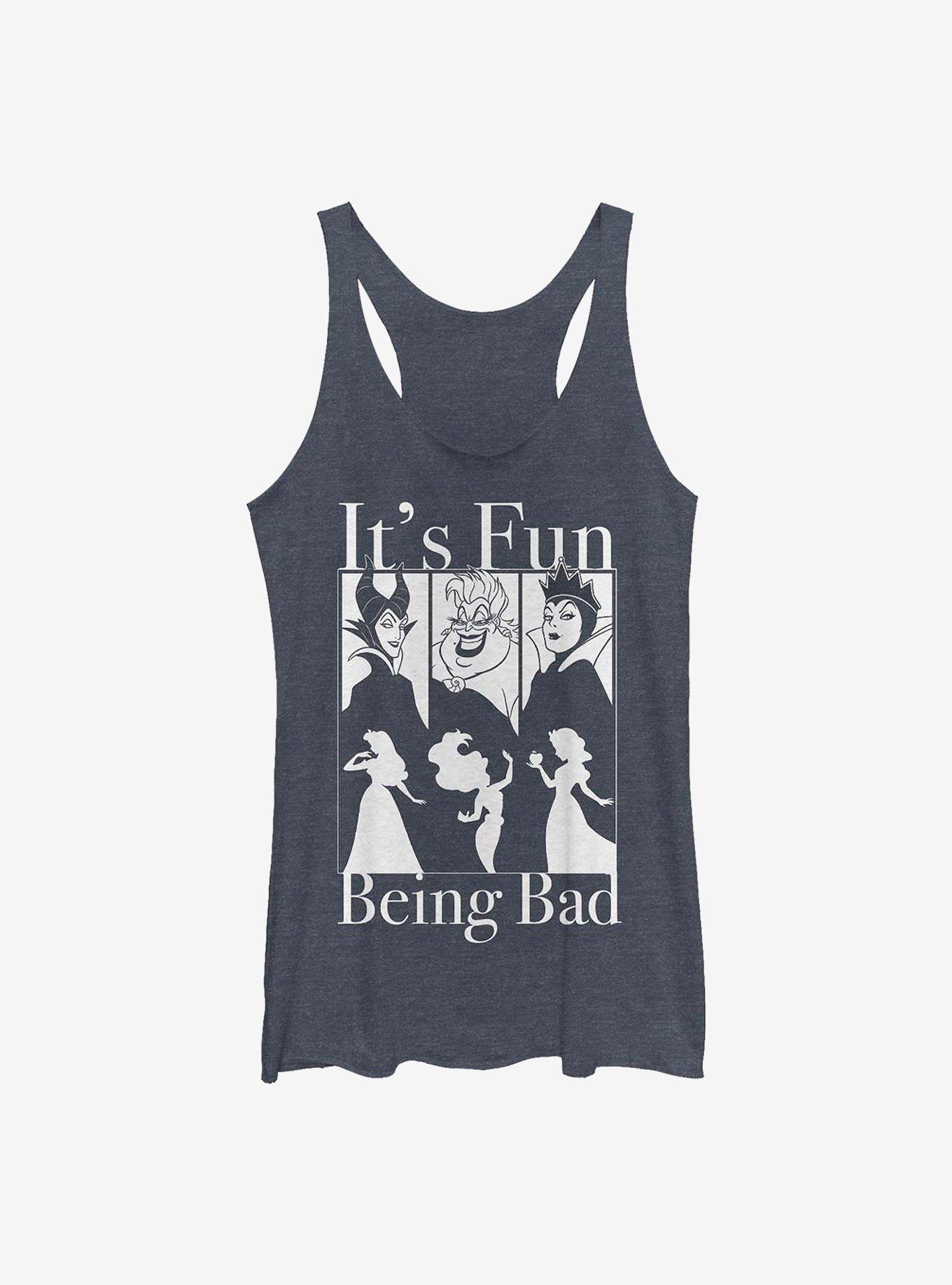 Disney Villains Bad Fun Girls Tank, NAVY HTR, hi-res