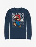 Super Mario Stacked Name Long-Sleeve T-Shirt, NAVY, hi-res