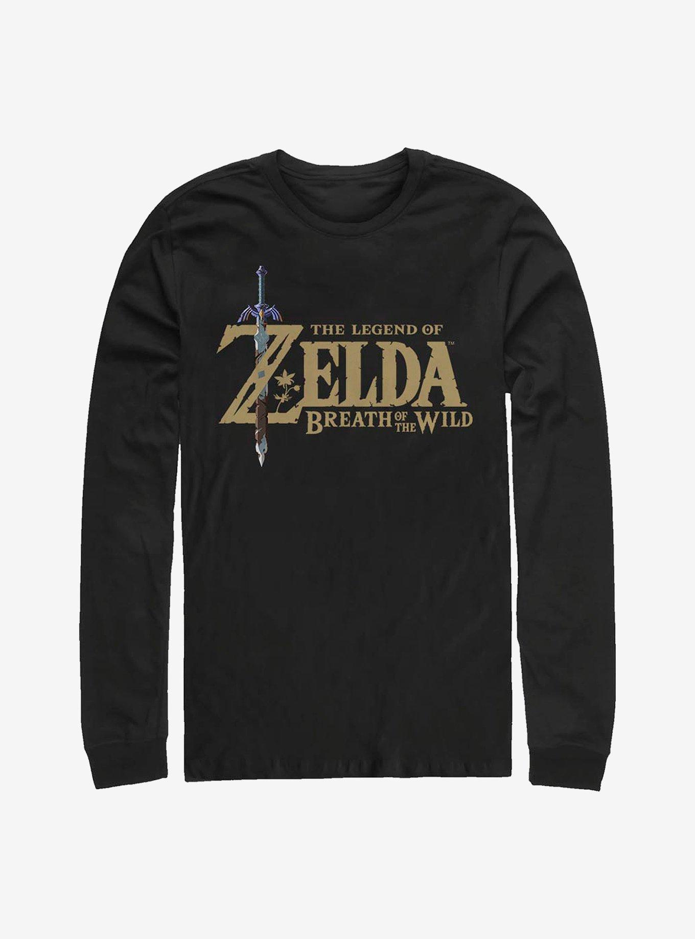 The Legend Of Zelda Breath Wild Logo Long-Sleeve T-Shirt