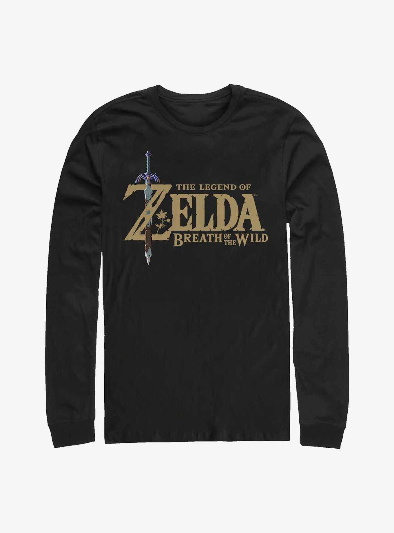 The Legend Of Zelda Breath Of The Wild Logo Long-Sleeve T-Shirt, , hi-res