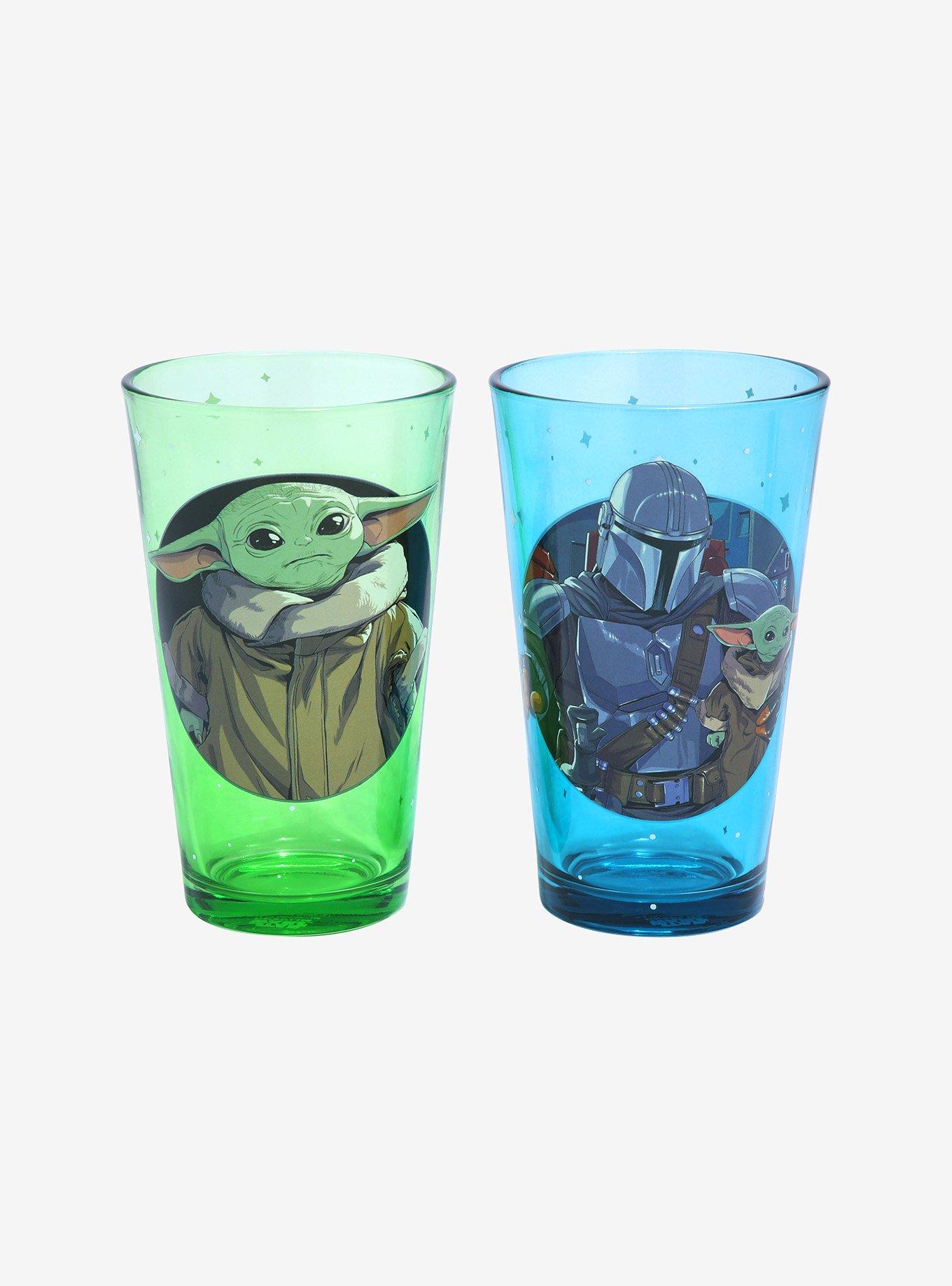 Star Wars The Mandalorian The Child & Mando Pint Glass Set, , hi-res