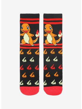 Pokemon Charmander Flame Crew Socks, , hi-res