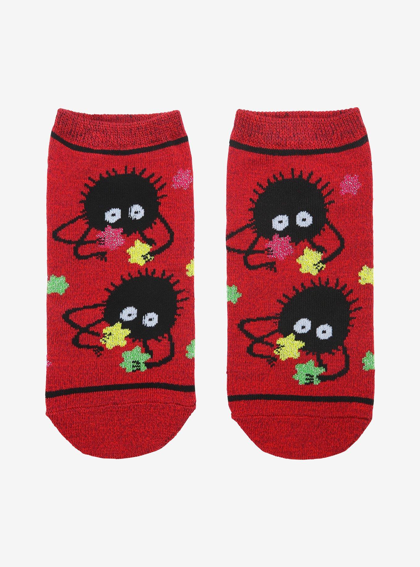 Studio Ghibli Spirited Away Soot Sprites Marled No-Show Socks, , hi-res