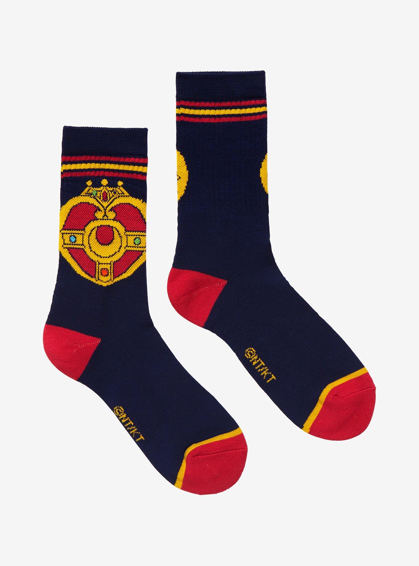Sailor Moon Crystal Cosmic Heart Compact Crew Socks, , hi-res