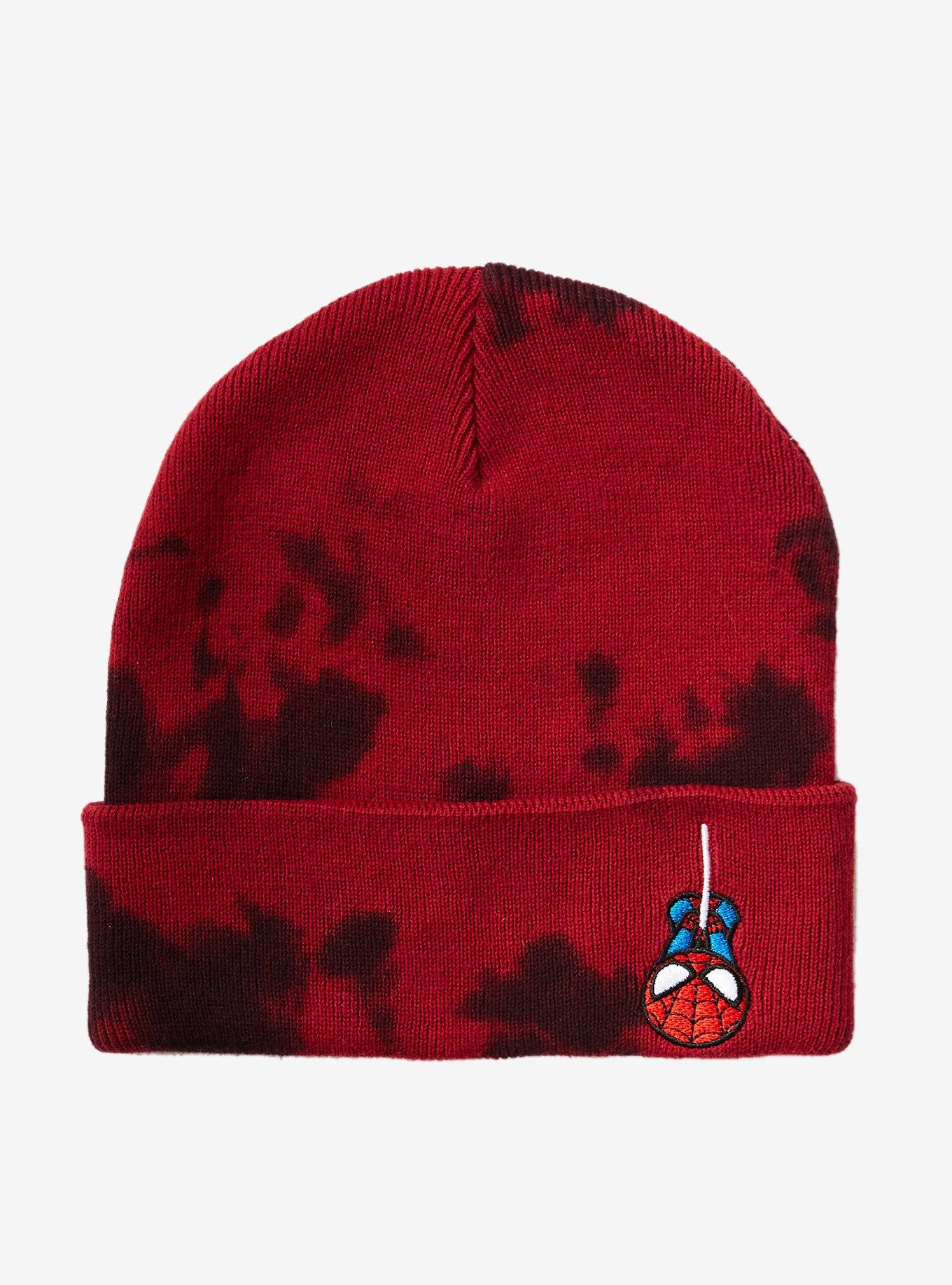 Marvel Spider-Man Chibi Tie-Dye Cuff Beanie - BoxLunch Exclusive, , hi-res