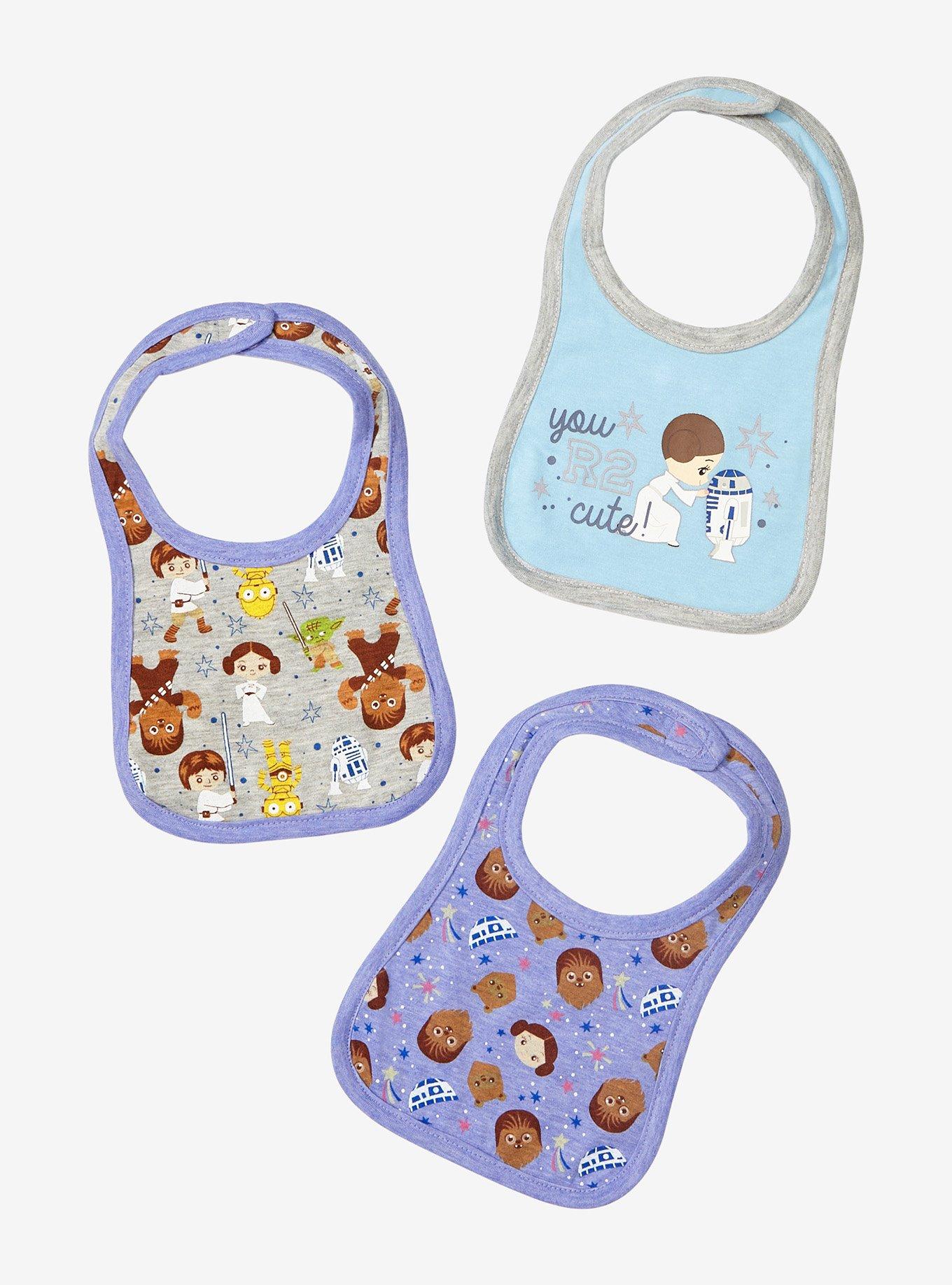 Star Wars Chibi Characters You R2 Cute Infant Bib Set - BoxLunch Exclusive, , hi-res