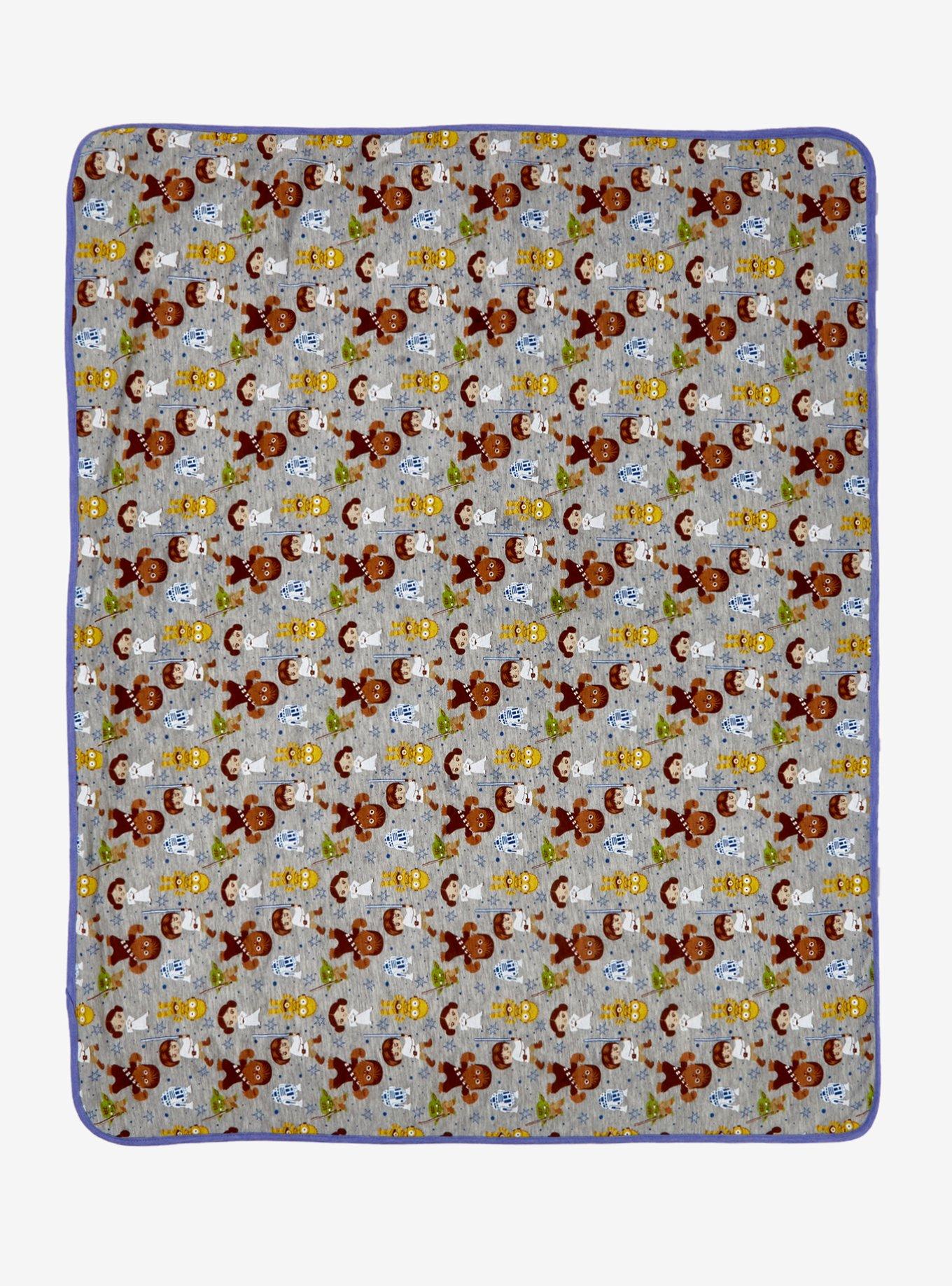 Star Wars Chibi Jedi & Rebel Alliance Friends Baby Blanket - BoxLunch Exclusive, , hi-res