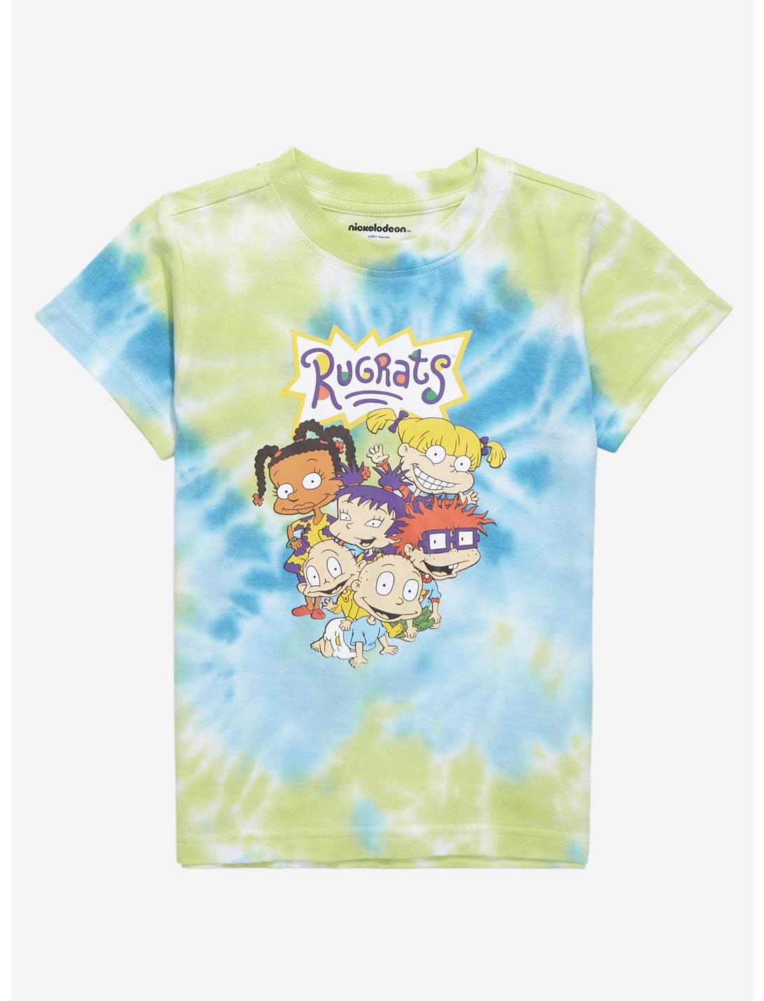 Rugrats Group Portrait Toddler Tie-Dye T-Shirt - BoxLunch Exclusive, GREEN, hi-res