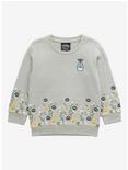 Our Universe Studio Ghibli My Neighbor Totoro Forest Spirits Embroidered Toddler Crewneck - BoxLunch Exclusive, SAGE, hi-res