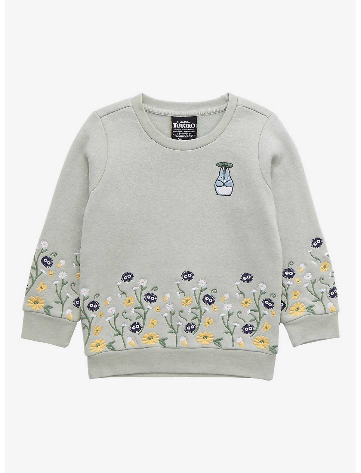 Our Universe Studio Ghibli My Neighbor Totoro Forest Spirits Embroidered Toddler Crewneck - BoxLunch Exclusive, , hi-res