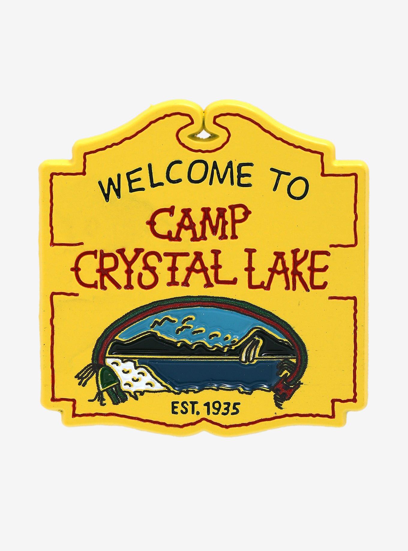Friday the 13th Camp Crystal Lake Sign Enamel Pin - BoxLunch Exclusive, , hi-res