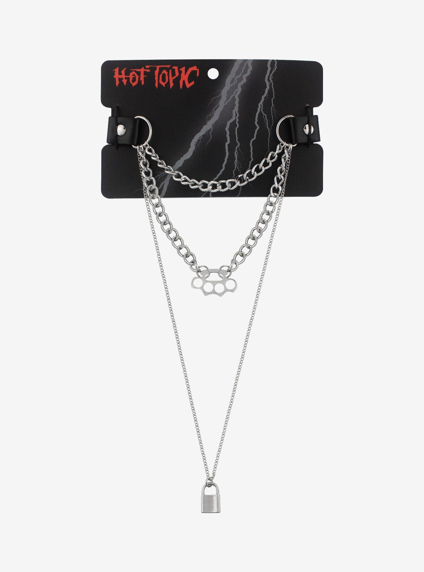 Brass knuckles store necklace hot topic