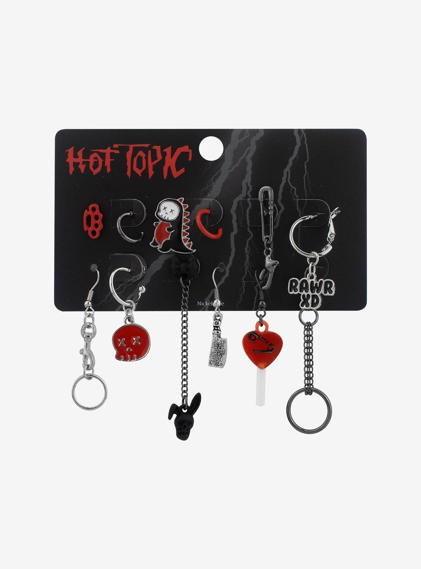 Rawr Mismatch Earrings Set Hot Topic