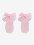 Fuzzy Pink Puppy Ear Hair Clips, , hi-res