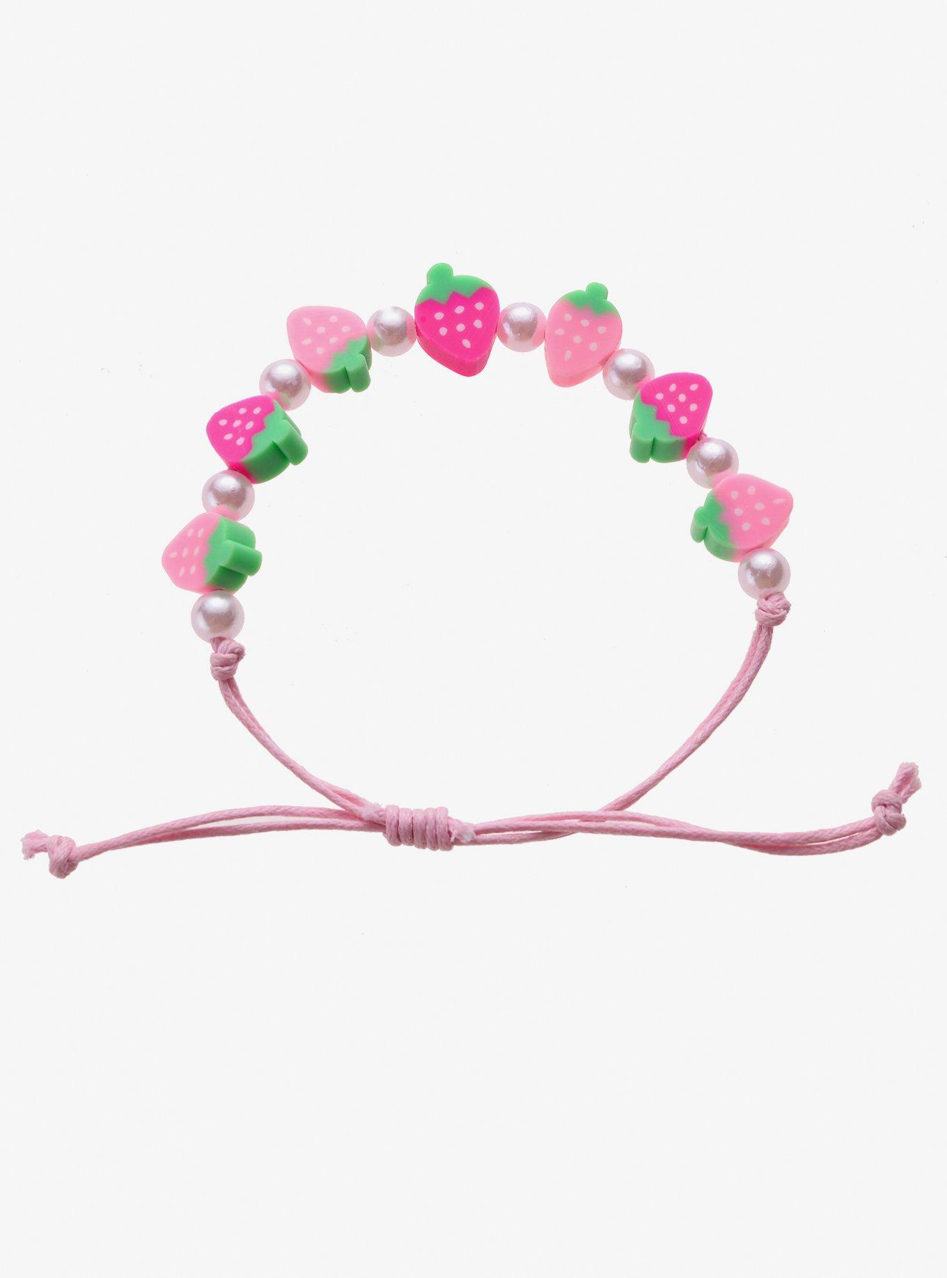 Strawberry Milk Cord Bracelet, , hi-res