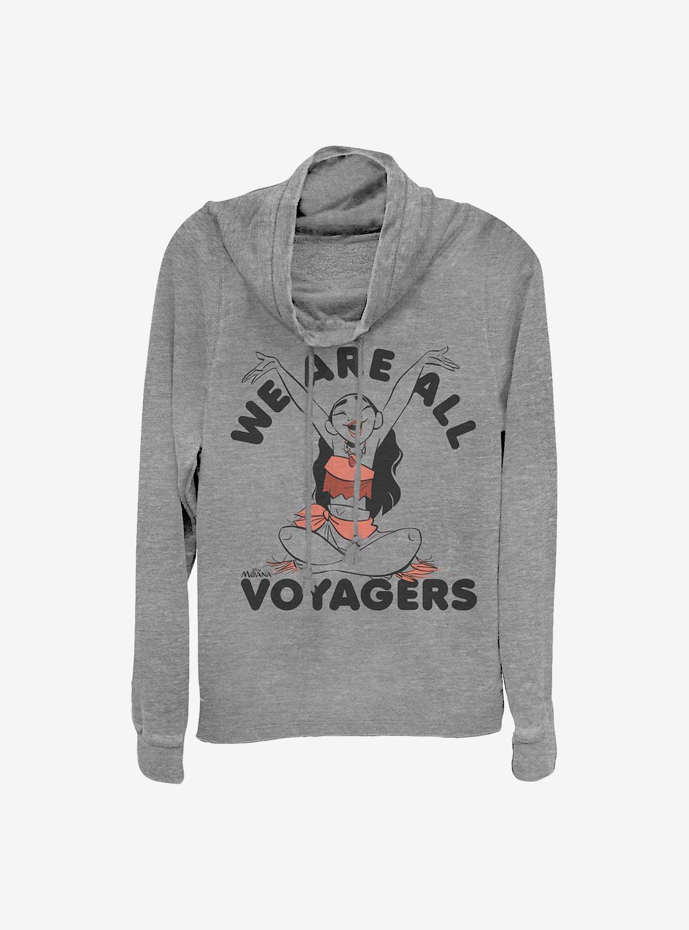 Disney Moana Voyagers Cowlneck Long-Sleeve Girls Top, , hi-res